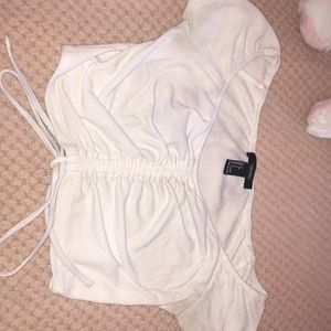White crop top